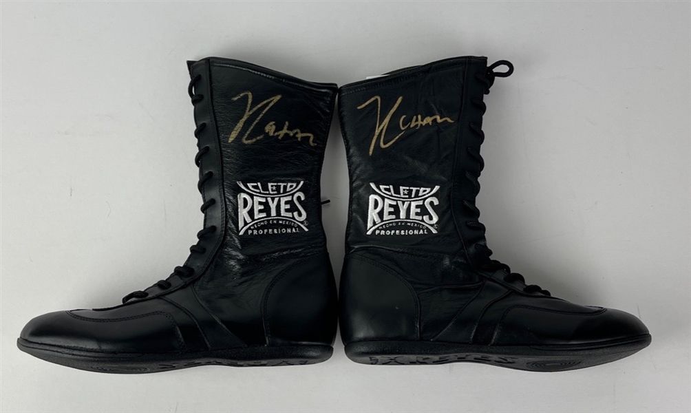 Julio Cesar Chavez Dual Signed Shoes (Third Party Guaranteed)