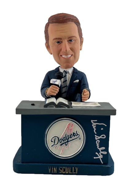 Vin Scully Signed Limited Edition Bobblehead (PSA/DNA)