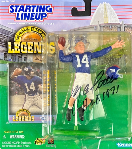 Y.A. Tittle Signed Starting Lineup Collectible Figurine (Third Party Guaranteed)