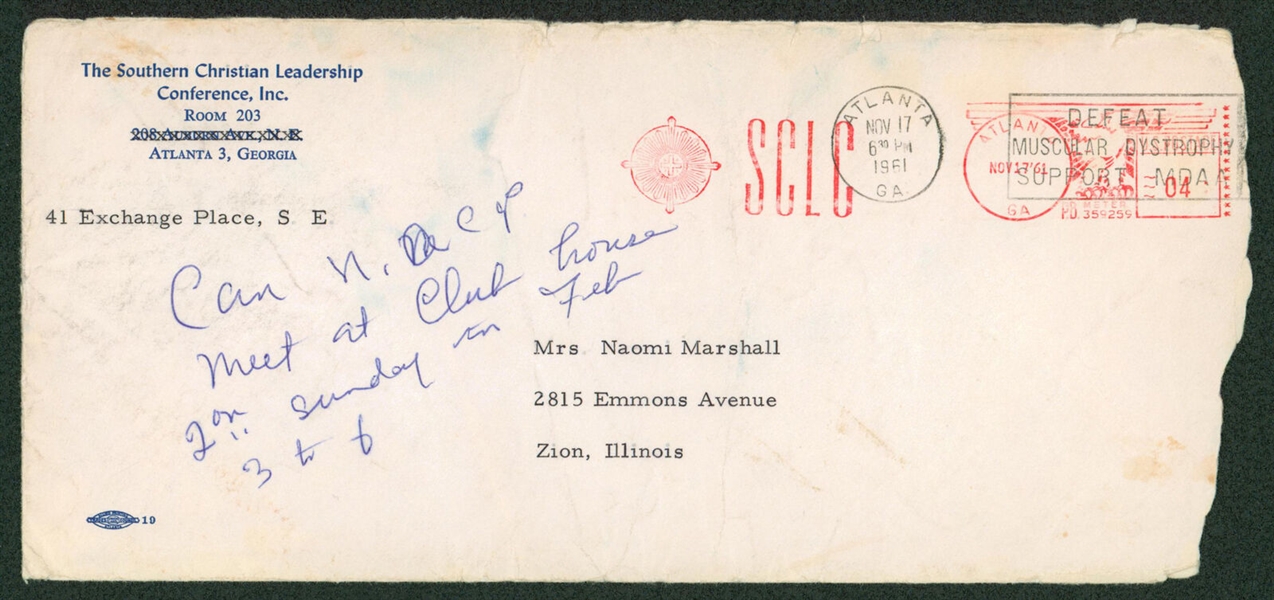 Dr. Martin Luther King, Jr. Signed Letter with GEM MINT 10 Autograph! (Beckett/BAS LOA)