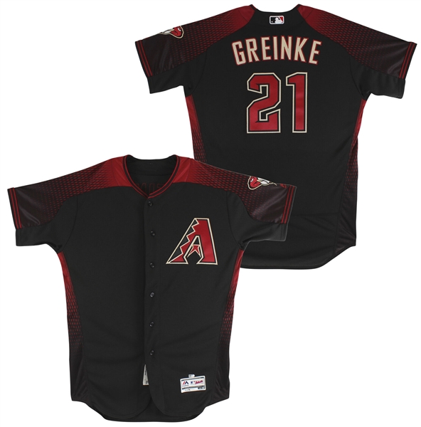 Zach Greinke Game Worn Arizona Diamondbacks Jersey from 2017 Season (MLB Authentication)