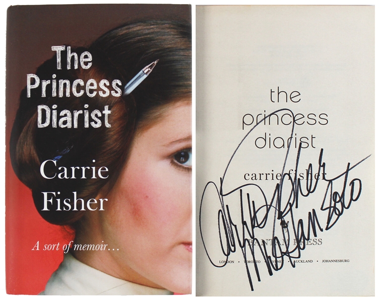 Carrie Fisher Signed "The Princess Diarist" Hardcover First Edition Book with "Mrs. Han Solo" Inscription (Beckett/BAS LOA)