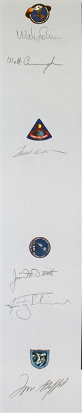Apollo Astronauts Multi-Signed Lithograph with 20 Signatures Including 9 Moonwalkers! (Beckett/BAS LOA)