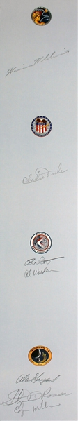 Apollo Astronauts Multi-Signed Lithograph with 20 Signatures Including 9 Moonwalkers! (Beckett/BAS LOA)