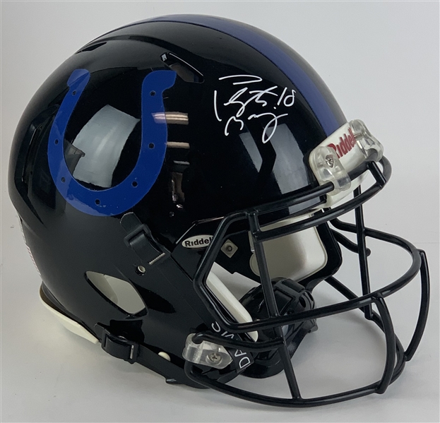 Peyton Manning Signed Colts Full-Sized Eclipse PROLINE Game Model Helmet (PSA/DNA COA)