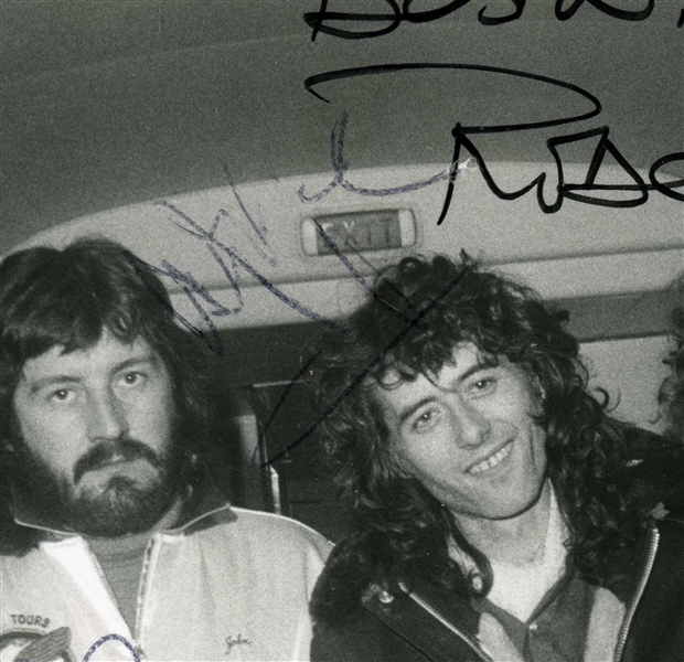 Led Zeppelin ULTRA RARE Group Signed 8 x 10 from 1977 U.S. Tour - Their Final American Tour! (Tracks UK LOA, Epperson/REAL LOA & Letter of Provenance)