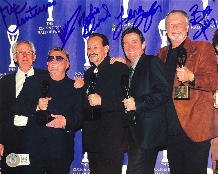 The Ventures: Group Signed 8" x 10" Color Photo (Beckett/BAS)