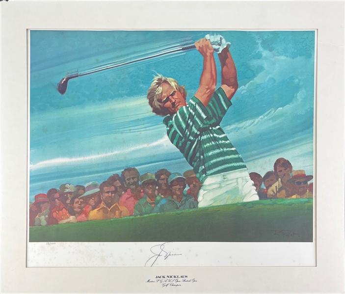 Jack Nicklaus Signed Ltd. Ed. 18" x 24" Lithograph (Third Party Guaranteed)