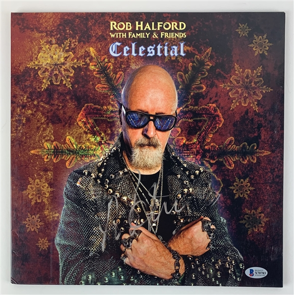 Judas Priest: Rob Halford Signed "Celestial" Record Album (Beckett/BAS COA)