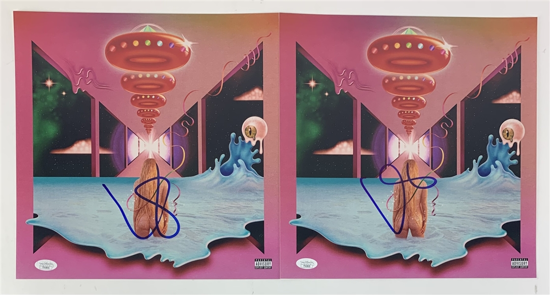 Kesha Lot of Two (2) Signed 12" x 12" Prints for "Rainbow" (JSA COA)