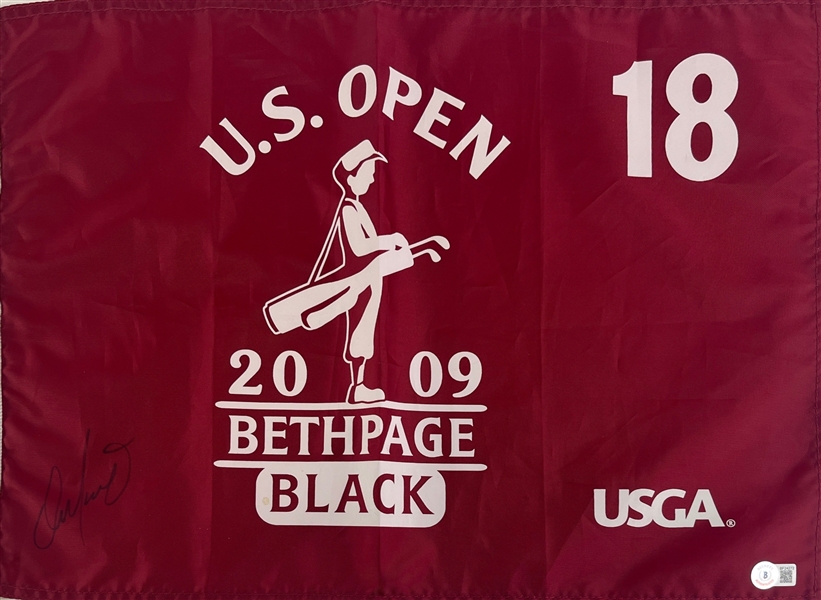 Dan Marino Signed 2009 U.S. Open Pin Flag (Beckett/BAS)