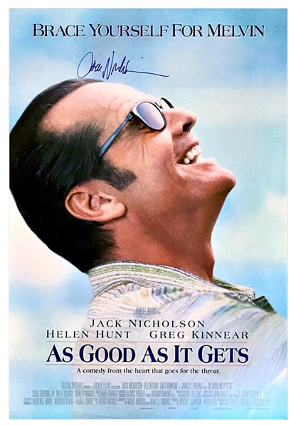 Jack Nicholson Signed In-Person 27"x40" AS GOOD AS IT GETS 2-Sided Movie Poster! (Beckett/BAS)