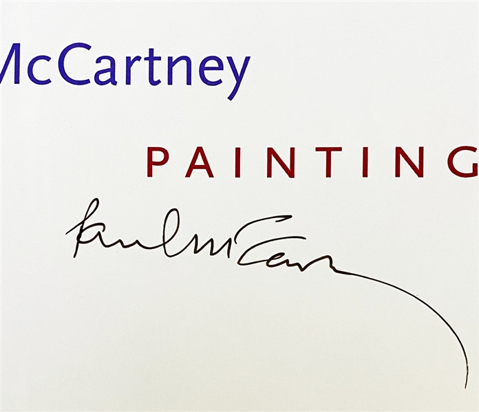 Paul McCartney Signed "PAINTINGS" Book With Great Looking Ink Signature! (Third Party Guarantee)