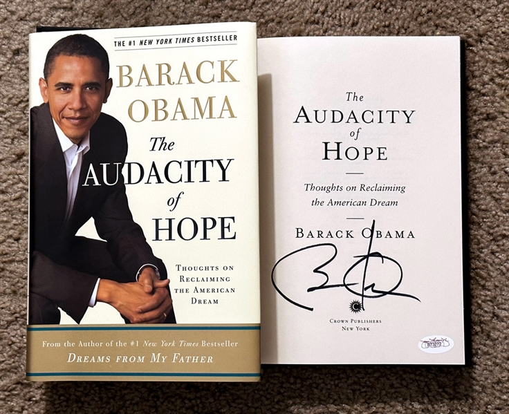  Barack Obama Signed "The Audacity of Hope" 1st Edition Book! (JSA)
