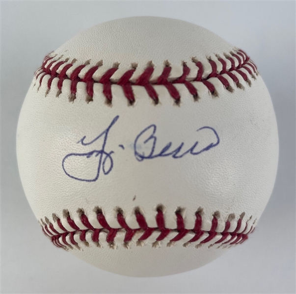 2000s Yogi Berra New York Yankees SIgned OML Selig Baseball (JSA AHLOA)