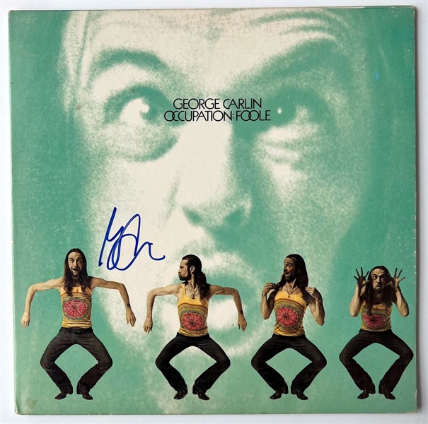 George Carlin In-Person Signed “Occupation: Foole” Album Record (JSA Authentication)