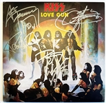 KISS Superbly Group Signed "Love Gun" Record Album (Epperson/REAL LOA)