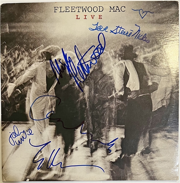 Fleetwood Mac Group Signed "Live" Record Album with All 5 Members! (Beckett/BAS LOA)