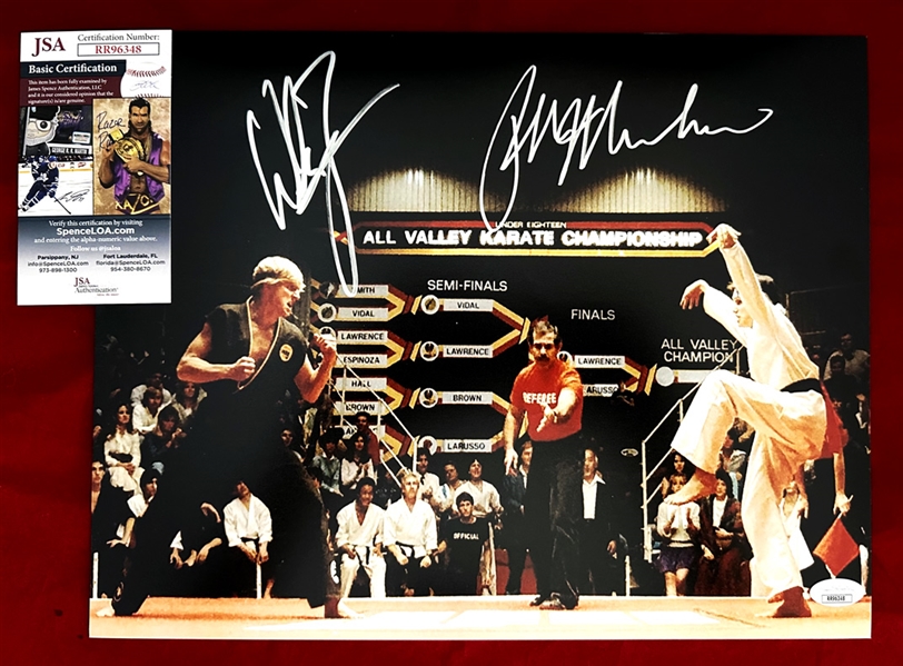 The Karate Kid 11x14 Photo Signed by Ralph Macchio and William Zabka (JSA)
