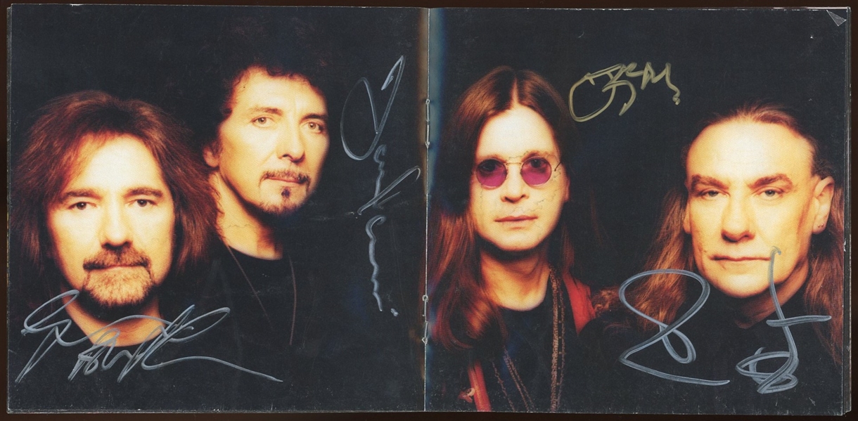 Black Sabbath: Group Signed "Reunion" CD Insert (Epperson/REAL)