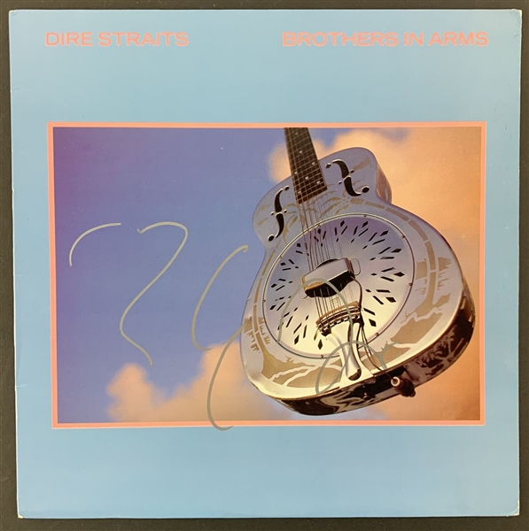 Dire Straits: Mark Knopfler Signed "Brothers in Arms" Album Cover (Beckett/BAS)