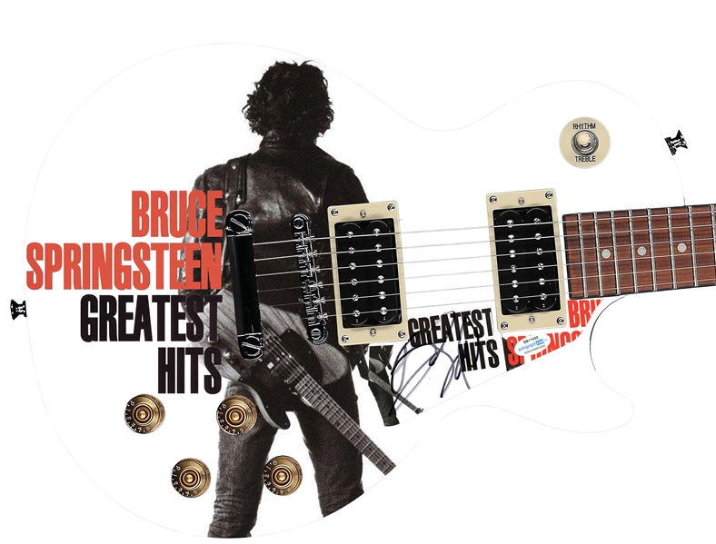 Bruce Springsteen Signed Greatest Hits CD Graphic Guitar (ACOA)