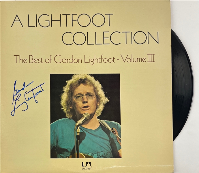 Gordon Lightfoot In-Person Signed "Best of" Album Cover (Third Party Guaranteed)