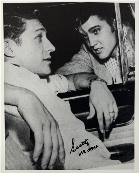 Scotty Moore In-Person Signed 8" x 10" Photo w/ Elvis (Third Party Guaranteed) 
