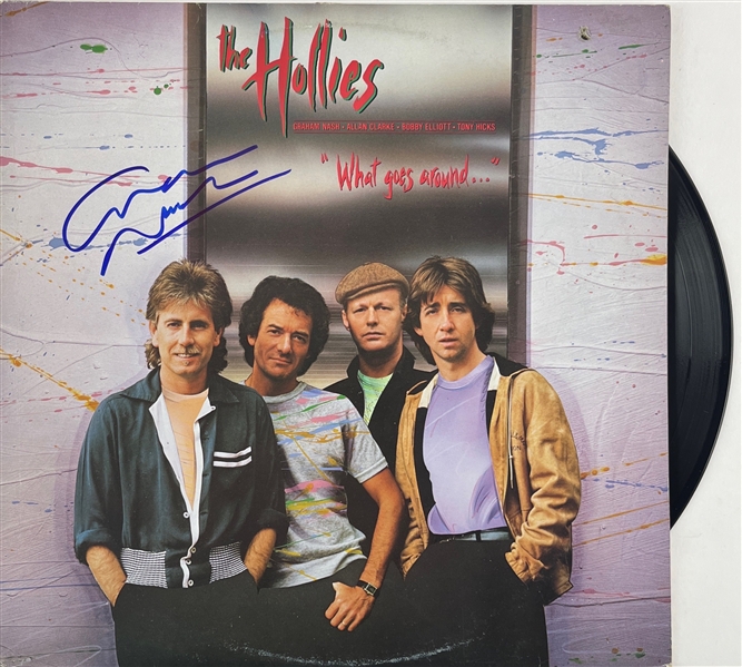 The Hollies: Graham Nash In-Person Signed "What Goes Around" LP w/ Vinyl (Third Party Guaranteed)