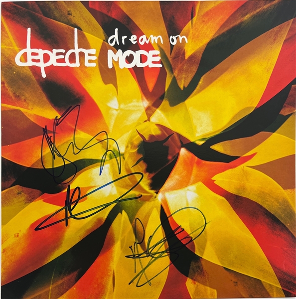 Depeche Mode: Group Signed "Dream On" Album Cover (Third Party Guaranteed)