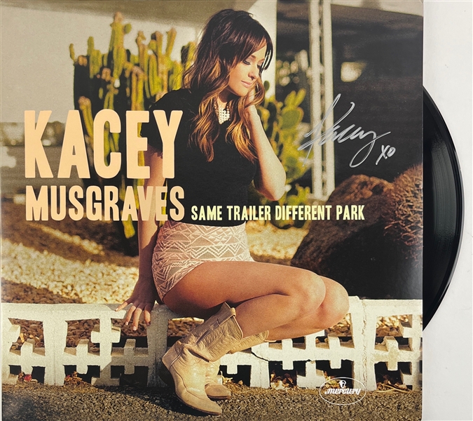 Kacey Musgraves Signed "Same Trailer Different Park" Album Cover w/ Vinyl (Third Party Guaranteed)