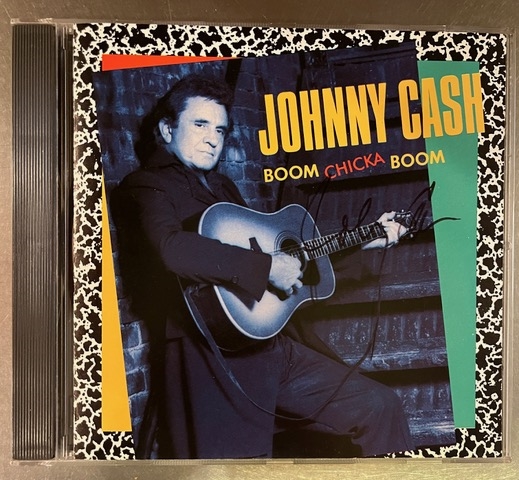 Johnny Cash Signed Boom Chicka Boom CD Insert (Third Party Guaranteed)