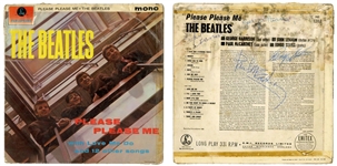 The Beatles Fully Group Signed “Please Please Me” Album (4 Sigs) (UK) (Tracks COA & Epperson/REAL LOAs) 