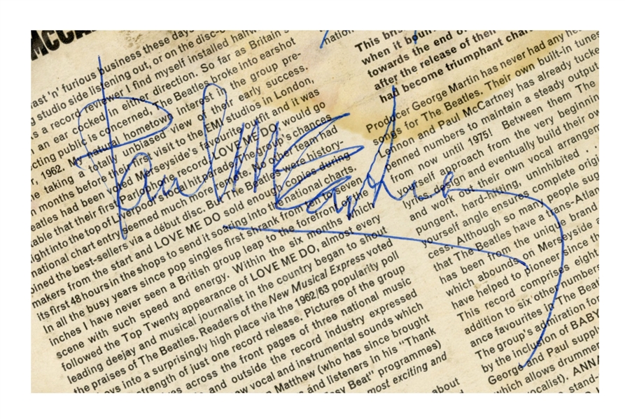 The Beatles Fully Group Signed “Please Please Me” Album (4 Sigs) (UK) (Tracks COA & Epperson/REAL LOAs) 