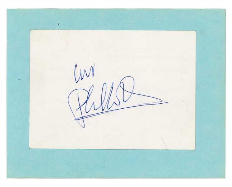 Phil Collins 1980s Autograph Sheffield (UK) (Tracks COA) 
