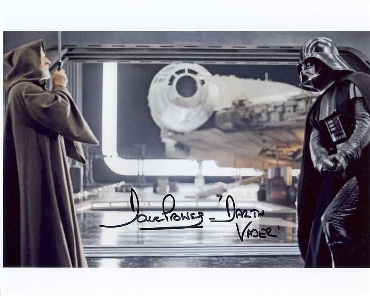 Star Wars: Dave Prowse Signed 10” x 8” Darth Vader Photo from “A New Hope” w/ Obi-Wan (Third Party Guaranteed)