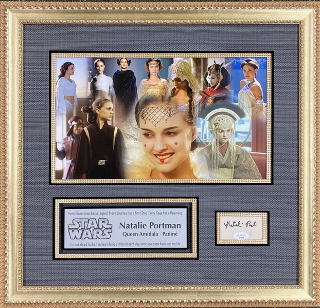 Star Wars Episodes I-III: Natalie Portman Signature “Padme/Queen Amidala” in Framed Display (JSA Authentication) 