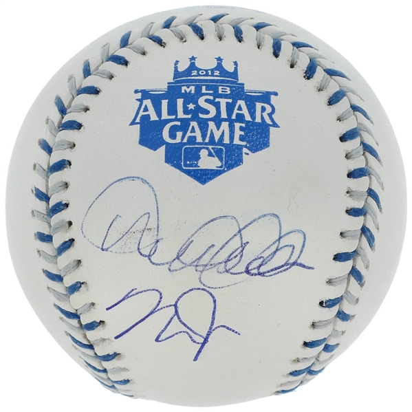 Derek Jeter & Mike Trout Dual Signed 2012 Rawlings Official All Star Game Baseball (Steiner & MLB)