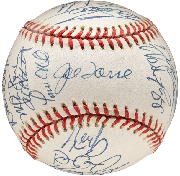 NY Yankees 1997 Team Signed OAL Baseball Jeter, Rivera, Torre, Boggs, Raines (Beckett LOA)