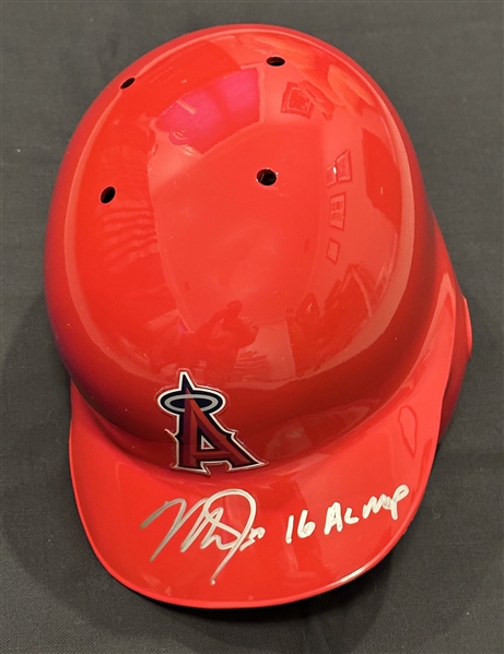 Mike Trout Signed & Inscribed LA Angels Full-Size Authentic Rawlings On-Field Batting Helmet - Inscribed "16 AL MVP" (MLB Hologram)