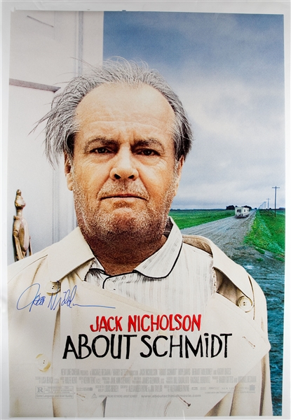 Jack Nicholson In-Person Signed “About Schmidt” 27” x 40” Movie Poster (JSA Authentication) 