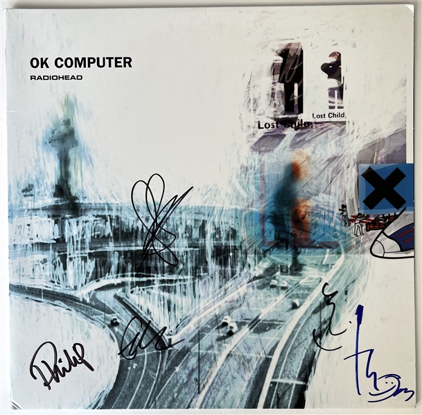 Radiohead In-Person Group Signed “OK Computer” Album Record (5 Sigs) (JSA Authentication)