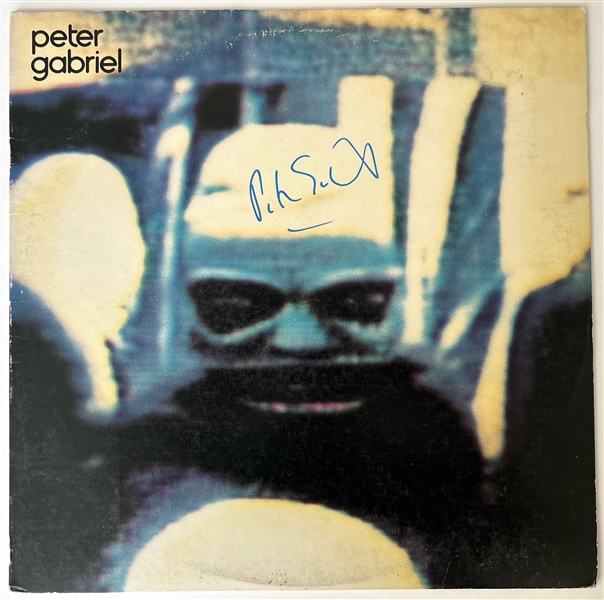 Peter Gabriel In-Person Signed Self-Titled Debut Album Record (JSA Authentication)