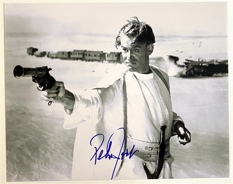 Peter O’Toole “Lawrence of Arabia” In-Person Signed 14” x 11” Photo (JSA Authentication)