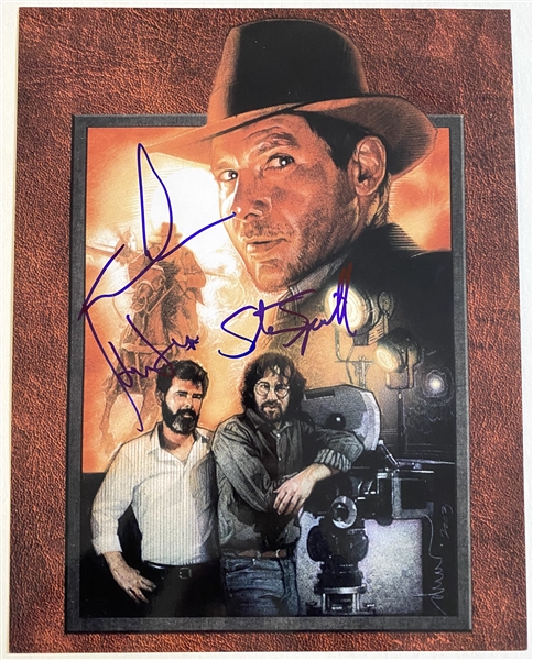 Indiana Jones “Raiders of the Lost Ark” Lucas, Spielberg & Ford Multi-Signed 11” x 14” Photo (JSA Authentication)