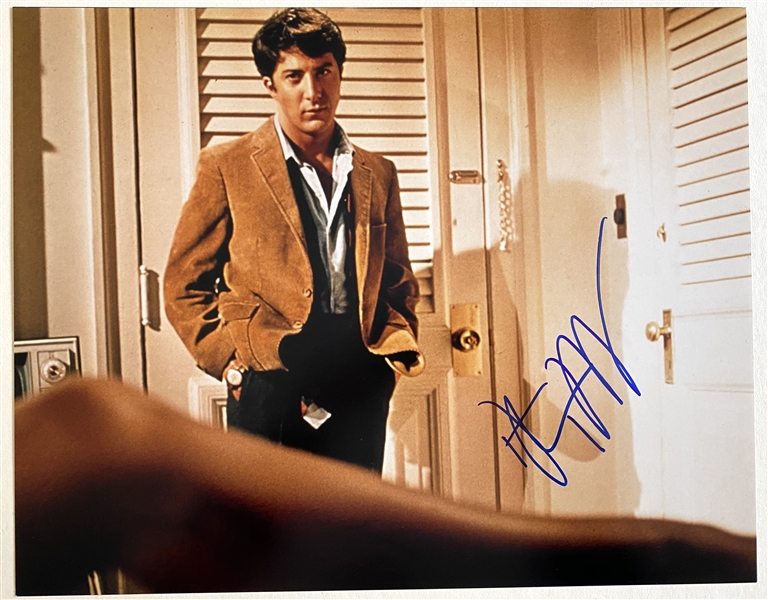 The Graduate: Dustin Hoffman In-Person Signed 14” x 11” Photo (JSA Authentication)