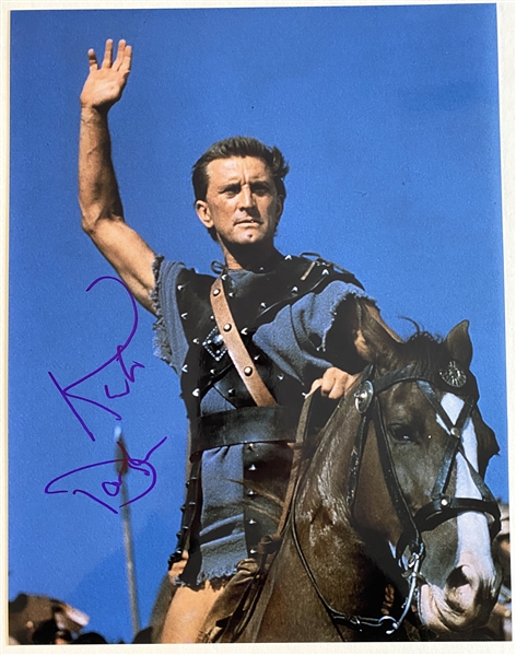 Spartacus: Kirk Douglas In-Person Signed 14” x 11” Photo (JSA Authentication)