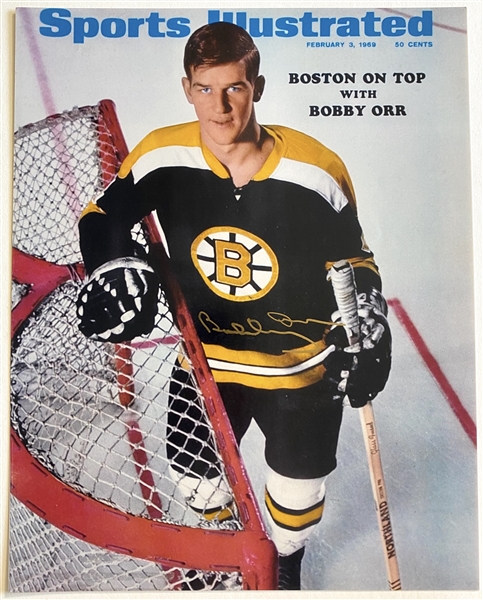 Bobby Orr In-Person Signed 11” x 14” Photo of “Sports Illustrated” Cover (JSA Authentication)