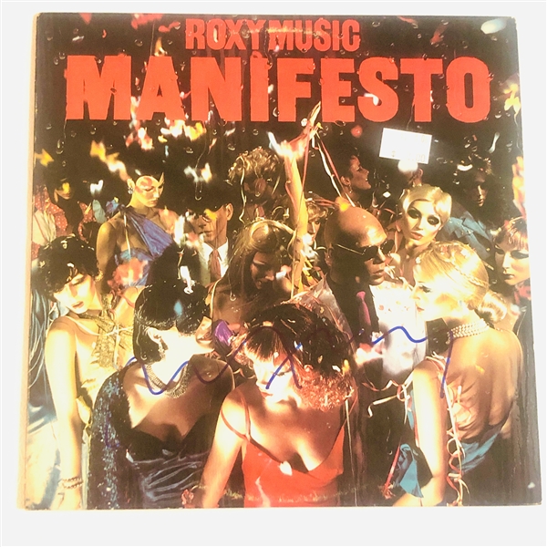 Roxy Music: Bryan Ferry In-Person Signed “Manifesto” Album Record (John Brennan Collection) (Beckett/BAS Authentication)