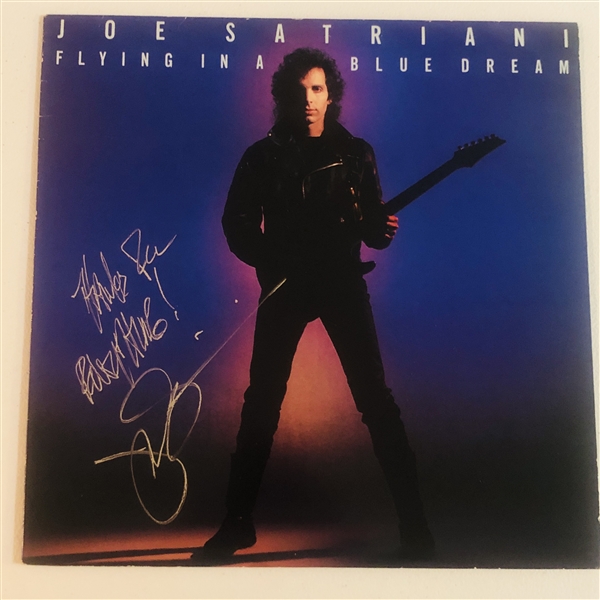 Joe Satriani In-Person Signed “Flying in a Blue Dream” Album Record (John Brennan Collection) (Beckett/BAS Authentication)